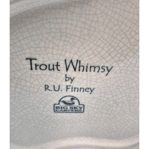 Big Sky Carvers Trout Whimsey Ceramic Teapot RU Finney Fishing 11.5x7x7" - Picture 12 of 14